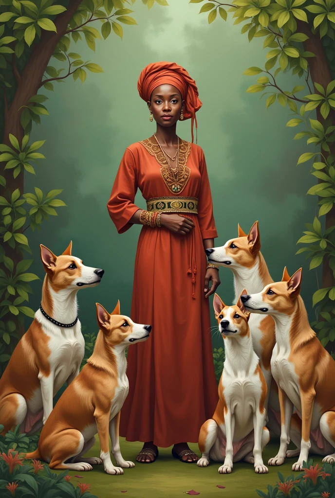 TanznaPresident Samia Suluhu speeking with dogs