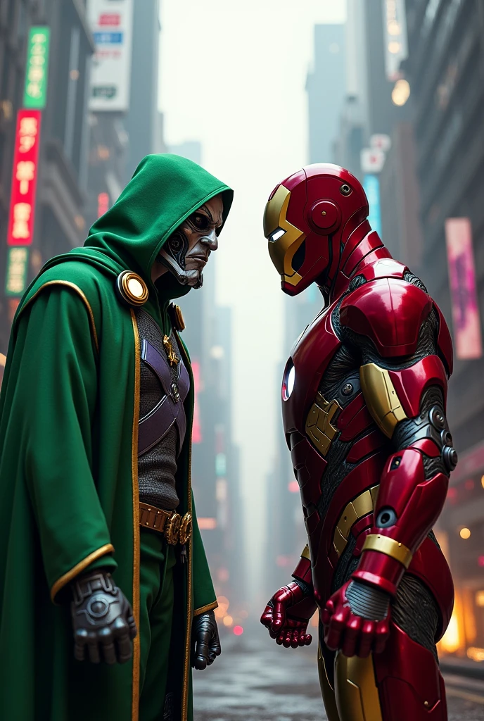 Dr doom and iron man