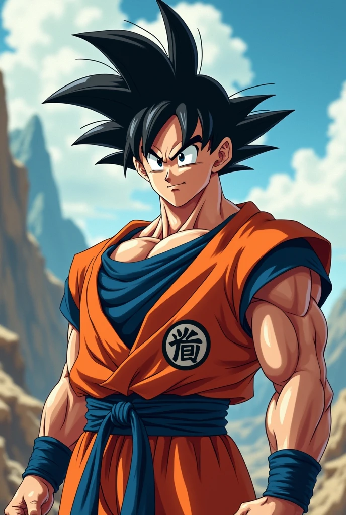 a life-like Goku in realistic anime style from Dragon Ball Z with a very muscular body in renatosphere, super saiyan, 3d epic realism, flowing hair, swollen muscles, large fists, best on wlop, resting after a hard fight, kan liu, daz3d, trending on CGsociety, anime style hyper detailed, full-cosplay, by Ric Nagualero, album, hyung tae kim,