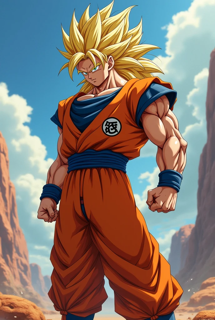 a life-like Goku in realistic anime style from Dragon Ball Z with a very muscular body in renatosphere, super saiyan, 3d epic realism, flowing hair, swollen muscles, large fists, best on wlop, resting after a hard fight, kan liu, daz3d, trending on CGsociety, anime style hyper detailed, full-cosplay, by Ric Nagualero, album, hyung tae kim,--ar
3:4
--niji
6