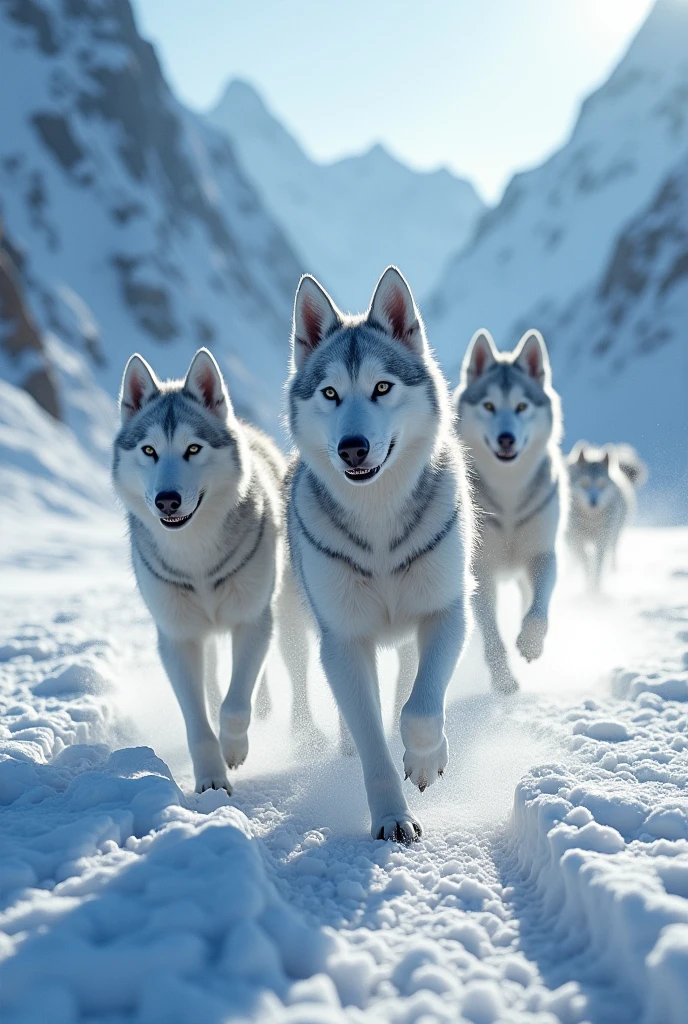 Siberian dogs with superpowers