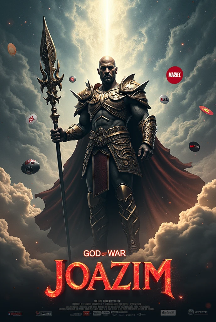 A photo of the god of war with the name Joazim and several apps to watch movies and series around it