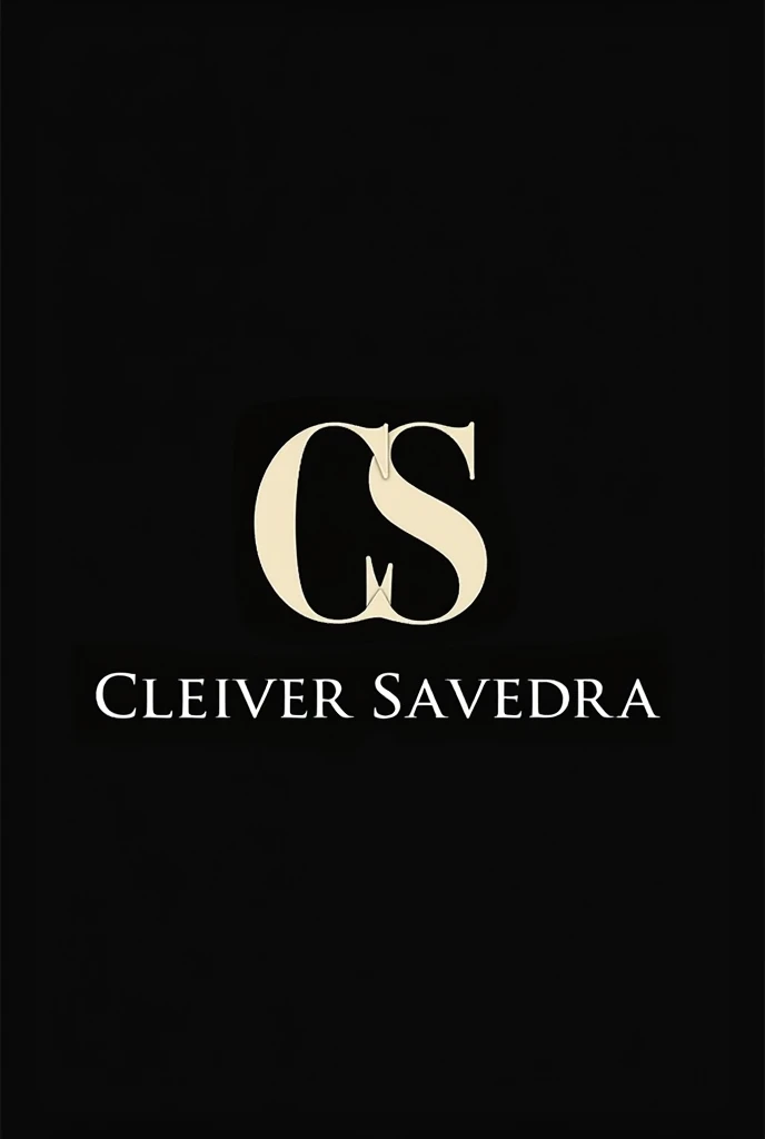 Generate a logo for me with my name, which is Cleiver Saavedra, but more beautiful and eye-catching., take care of the otorhography, considers it to be a personal best, generate another design, consider this same design, that it is the letter CS in large, as unique, and below in small letters the normal name, as another design,following, following