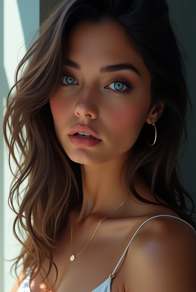 Create a character from the face of Madison beer 