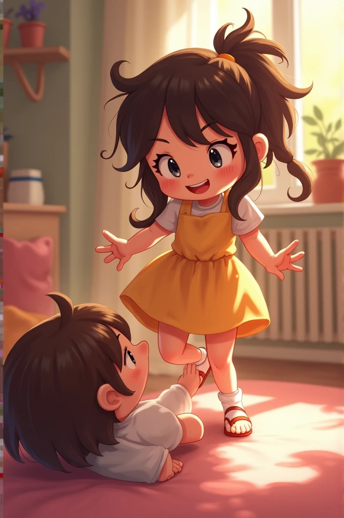 girl tickling