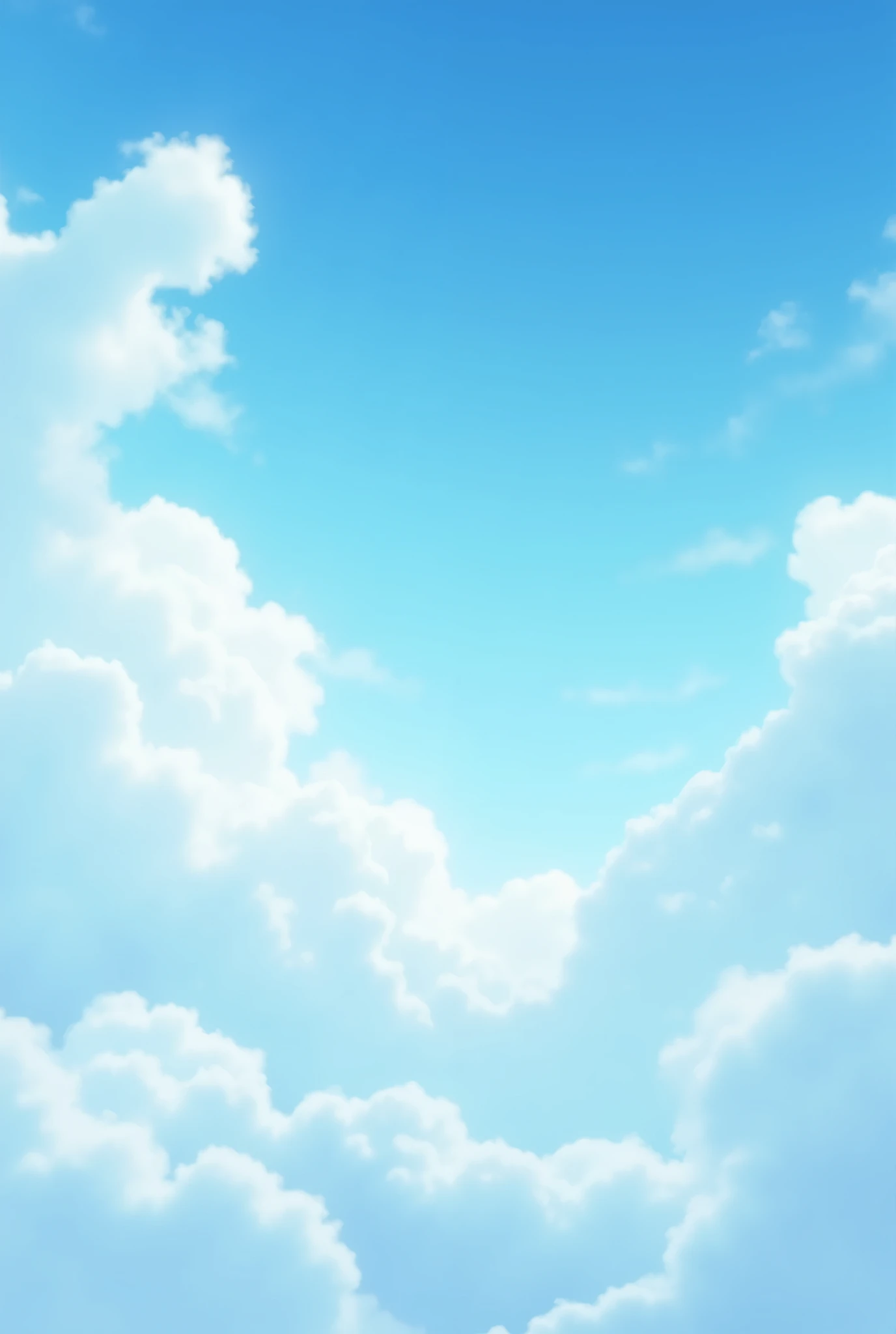 sky with white clouds