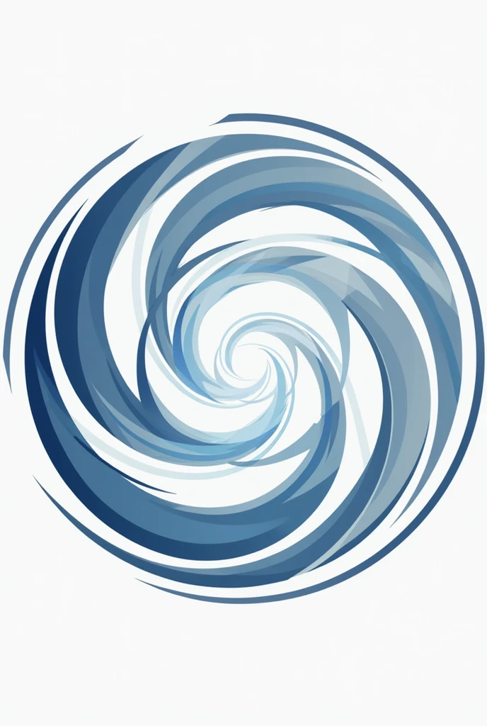 stylized circle, with three spirals inside that seek to meet and represent the movement of the wind and the fluidity of the air. Each spiral is filled with a color ranging from light blue to silvery gray., symbolizing the diversity and complexity of the air forces.