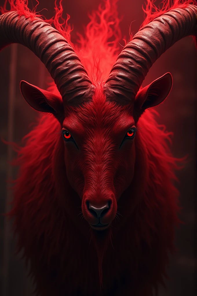 Red goat head