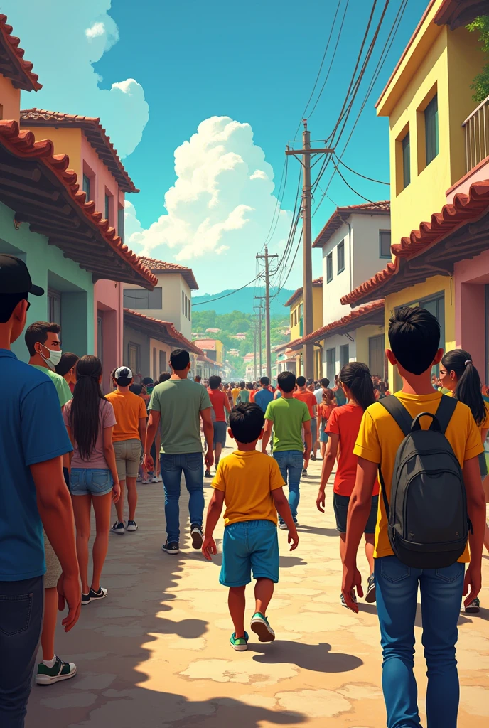You could make a cartoon about the conflict in Venezuela and another about forced displacement. 
