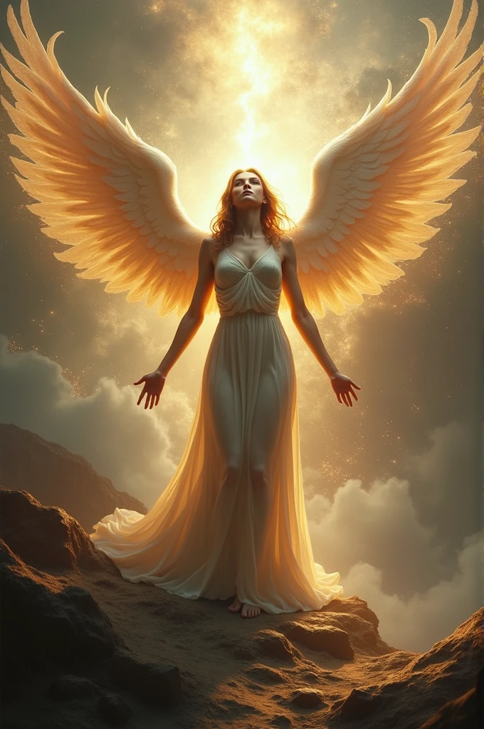 Vision of the angel according to Ezekiel in high definition