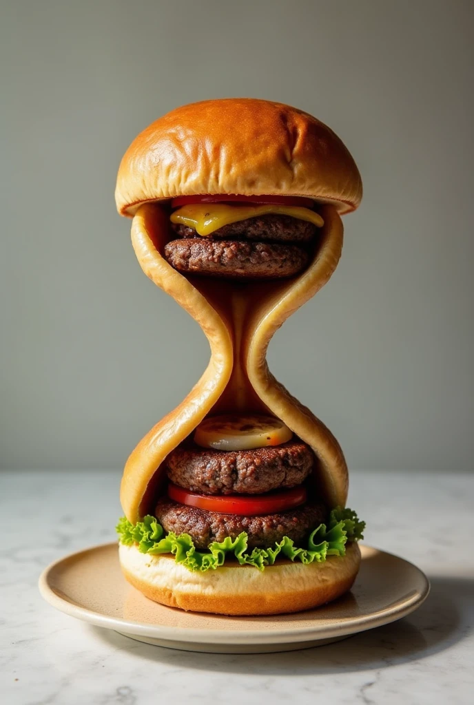 Hourglass burger
