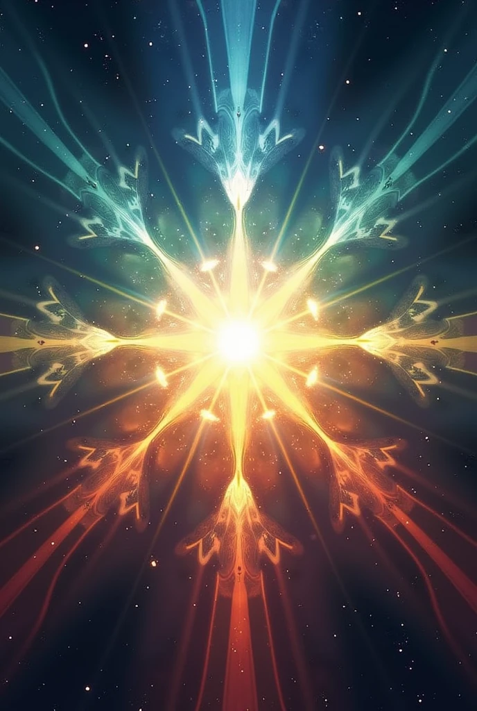 7 Divine Rays Description:
7 Divine Rays is an advanced energetic tool designed to channel and harmonize the frequencies of the seven divine rays., each associated with a specific aspect of spiritual manifestation and personal transformation. Integrating apometry principles, quantum physics and universal laws, This tool is essential to balance and enhance energies, promote healing and facilitate spiritual growth through the seven rays of divine light.
Characteristics:
Shape and Structure: The tool appears as a set of seven beams of light emanating from a central core, each beam representing one of the divine rays. Each ray has a distinct color and energy pattern.:
Blue Ray: Represents protection and power, emitted in a deep shade of blue.
golden lightning: Symbolizes wisdom and enlightenment, radiating a bright golden light.
Pink Ray: Associated with love and compassion, projected in a soft pink light.
Raio Branco: Represents purity and healing, emitting a crystal clear white light.
Green ray: Symbolizes healing and regeneration, with an emerald green light.
Ruby Ray: Related to transformation and protection, in a vibrant shade of ruby red.
Violet Ray: Associated with transmutation and liberation, radiating a deep violet light.
energy core: In the center of the tool, a core of radiant light contains the essence of the seven divine rays, representing the integration and alignment of energies. This core is composed of a luminous sphere that pulsates gently, emitting a light that is reflected in the colors of the rays. The core can incorporate transformation symbols, like the “Sacred Heart” or the “Tetrahedron of Light”, to amplify the connection with divine energy.
Light and Energy Effects: Each ray emits beams of light that intertwine and form a harmonic pattern around the core.. The beams move in undulating and circular patterns, creating an energetic network that promotes the integration of rays and harmonization