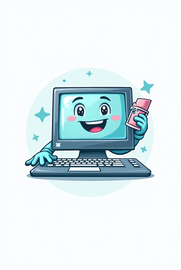 Create a logo about computer cleaning
