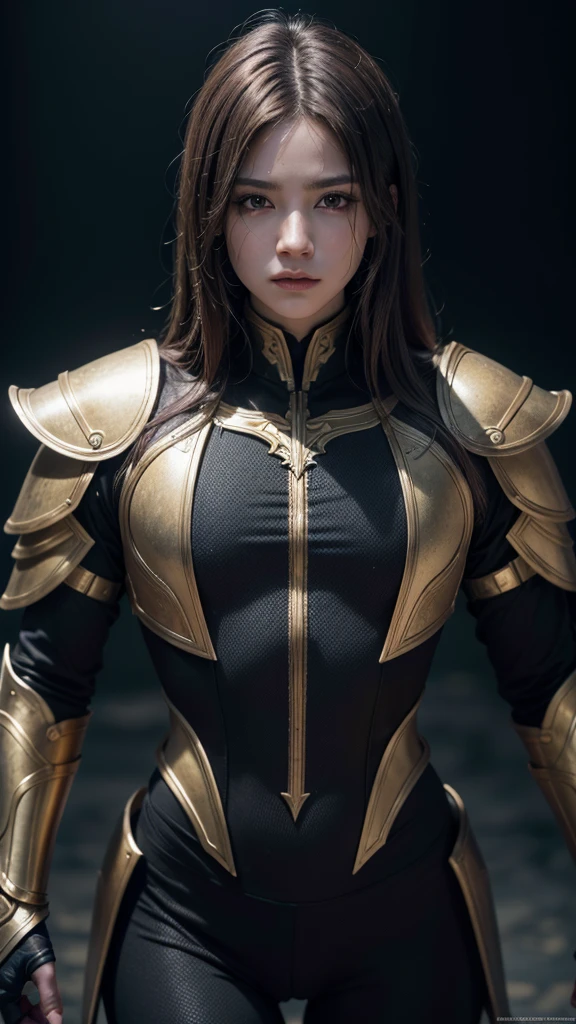 masseter part, Maximum quality, Masterpiece artwork, high resolution, Photorealistic, Raw photo, 8 k wallpaper, perfect, professional lighting, highy detailed, depth of fields, Dressed in Golden Armor, Knights of the Zodiac, legging preta.