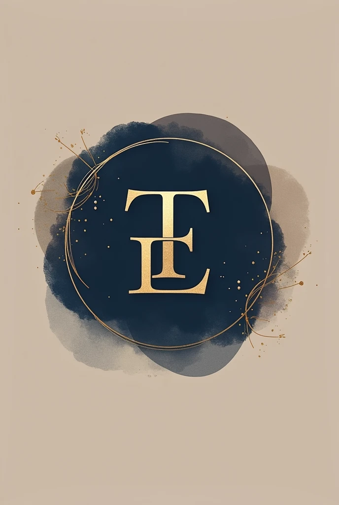 Design a sophisticated and elegant logo for 'EliTia Creations,' a brand that embodies creativity, personalization, and timeless elegance. The logo should feature a harmonious blend of the letters 'E' and 'T', symbolizing the fusion of 'Eli' and 'Tia.' Use a modern and sleek font that appeals to both French and English-speaking audiences. Incorporate subtle artistic elements, like a brushstroke or delicate lines, to emphasize the brand's focus on art and design. The color palette should be refined, with shades like deep navy, gold, or soft neutrals, to convey a sense of luxury and uniqueness. The overall design should be simple yet impactful, reflecting the balance between creativity and sophistication