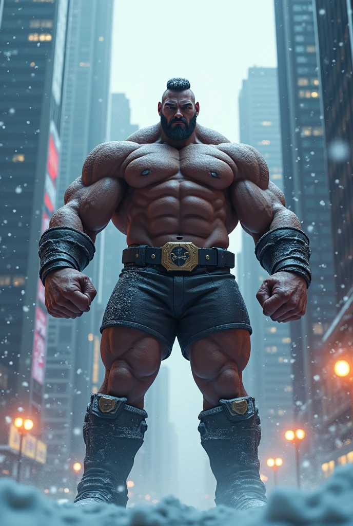 Hyper Focus Selfie Portrait, superman background of a snowy city, flocos de neve hiperrealisitics, realisitic, a very muscular body in the renatosphere, epic 3D realism, swollen muscles, large fists, best in wlop, kan liu, daz3d, trends in CGsociety, estilo realisitic hiperdetalhado, completo cosplay, by Ric Nagualero, album, hyung tae kim, 8k, irreal engine 5, film composition, retratos realisitics hiperdetalhados, 3D game art, CG Society, Fantasyart, hd art of season, estética realisitic, cinematic lighting, border light, smooth light, border light de filme, fine glow, ultradetailed, 8k, uso realisitic de luz e cor, cinematic light, rendered in cinema4d 500–1000 AD -- ar 3:4- Niji 6