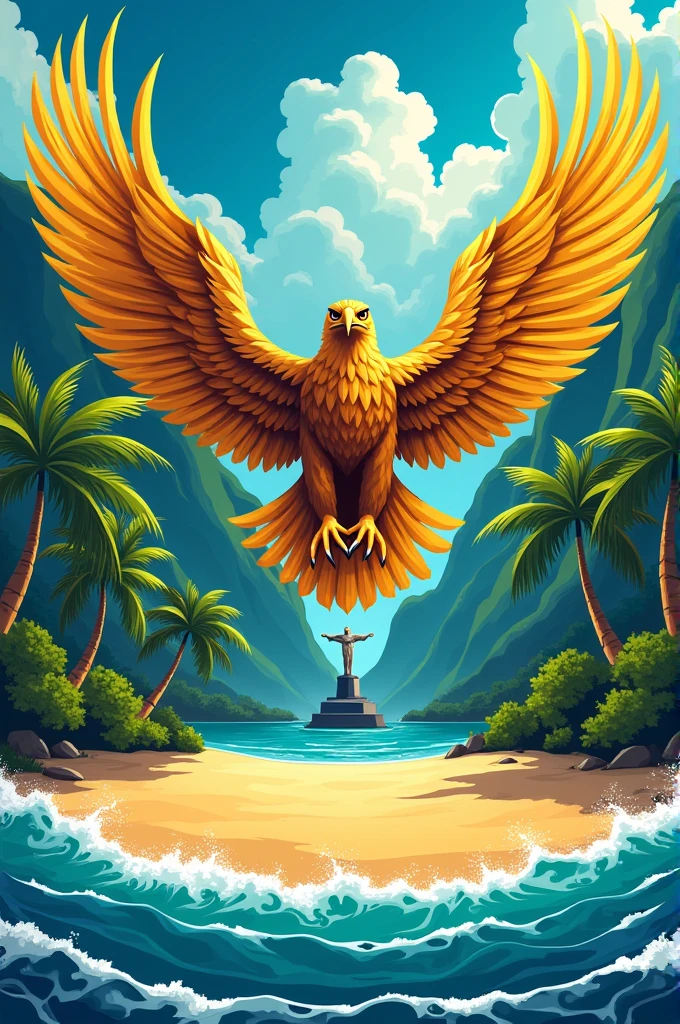 Create a Brazilian Volleyball Eagles logo