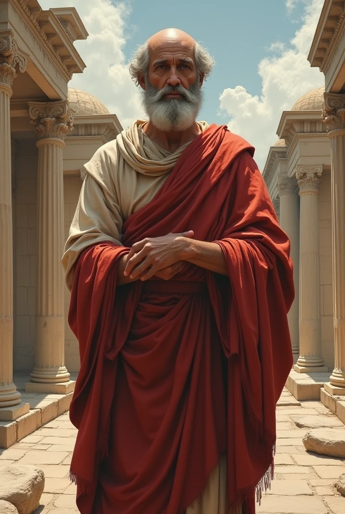 Make a picture of Plato in Ancient Greece