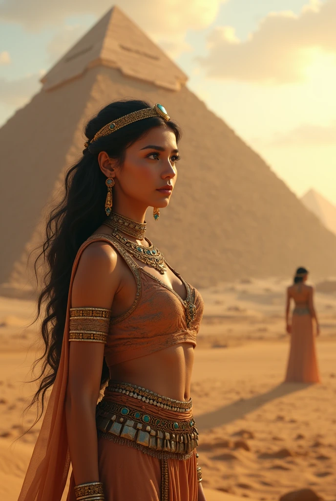 a young Egyptian princess visiting the Egyptian pyramids, smiling, adventurous style, energetic, highly detailed, photorealistic, 8k, hyperrealistic, extremely detailed, cinematic lighting, warm color tones, dramatic shadows, ornate jewelry, intricate clothing details, confident pose, dynamic composition, golden hour lighting, volumetric fog, atmospheric haze
INFO
Size
1024X1536
Date
Jun 14, 2024
Mode
Default
Type
upscale
Checkpoint & LoRA
Blazing Drive
Checkpoint
Blazing Drive
0 comment
1
0
4
0