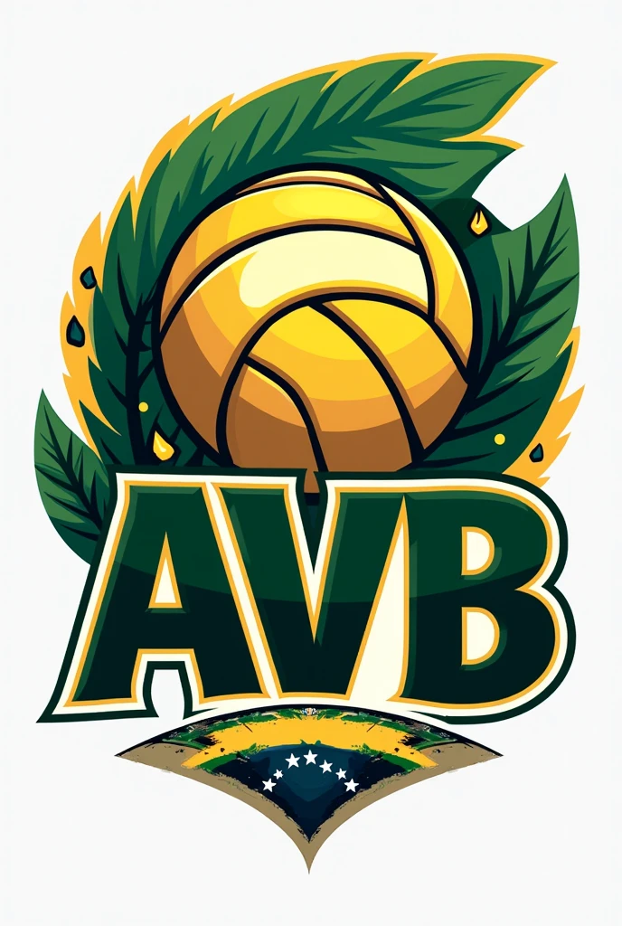 Create a Brazilian Volleyball Eagles logo (AVB) volleyball ball 