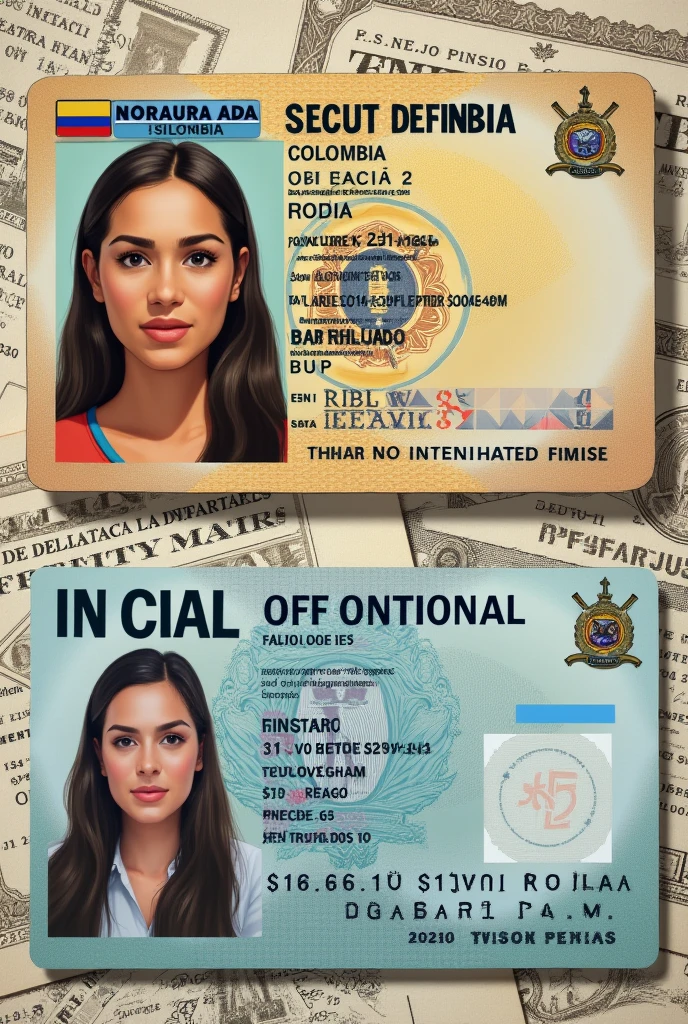 Could you send the real Colombian ID?