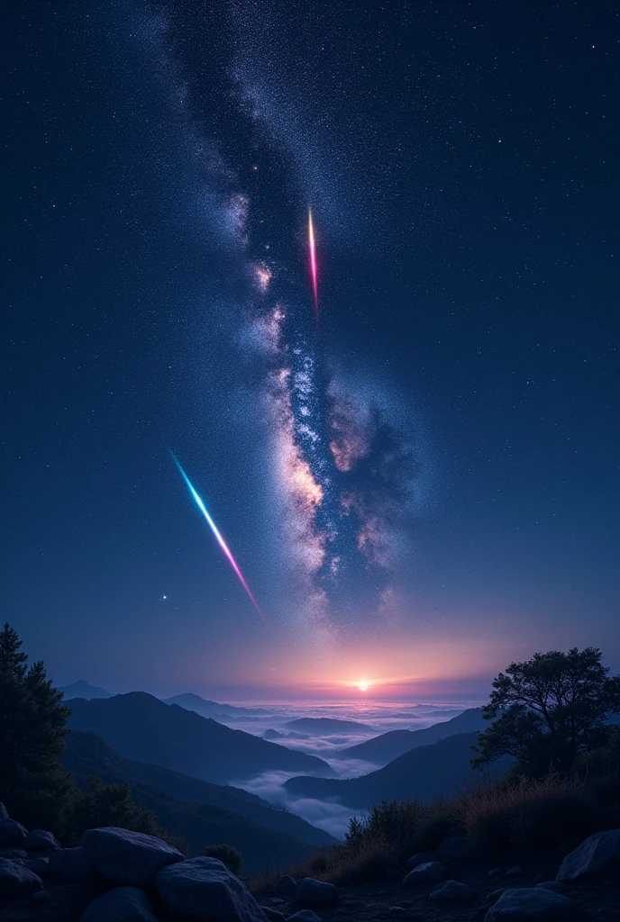 /imagine prompt: https://media.discordapp.net/attachments/1277027896942268427/1277028352431099996/Star_Field_Stream_Pack_-_Cosmic_Themed_Twitch_Overlay___Celestial___Space___Blue_Pink___Animated___Sky___Vtuber___Chat_Widget___Sub_Goal.jpeg?ex=66cbacd5&is=66ca5b55&hm=778f8f9c23ff246a1c3fbcaa160f05e233136d68bc444f7ebc5372386f84f039&=&format=webp&width=619&height=619 universe at night with shooting stars