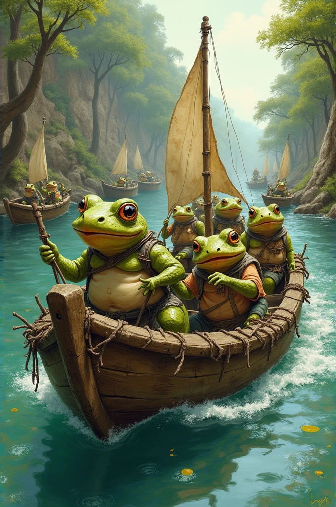 Create multiple Toads driving broken boats