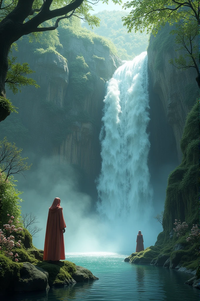 a mythical waterfall
