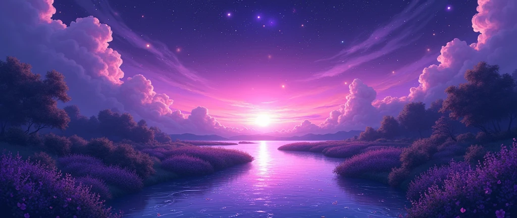 Starry Night Stream Pack anime purple universe
