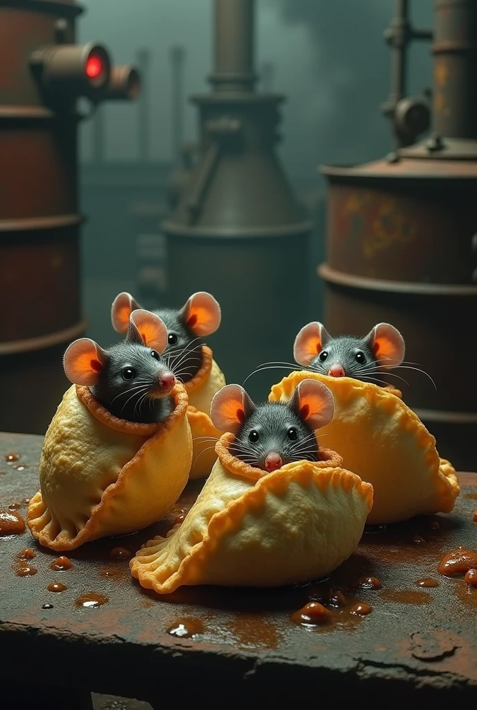 Some rat empanadas made with petroleum