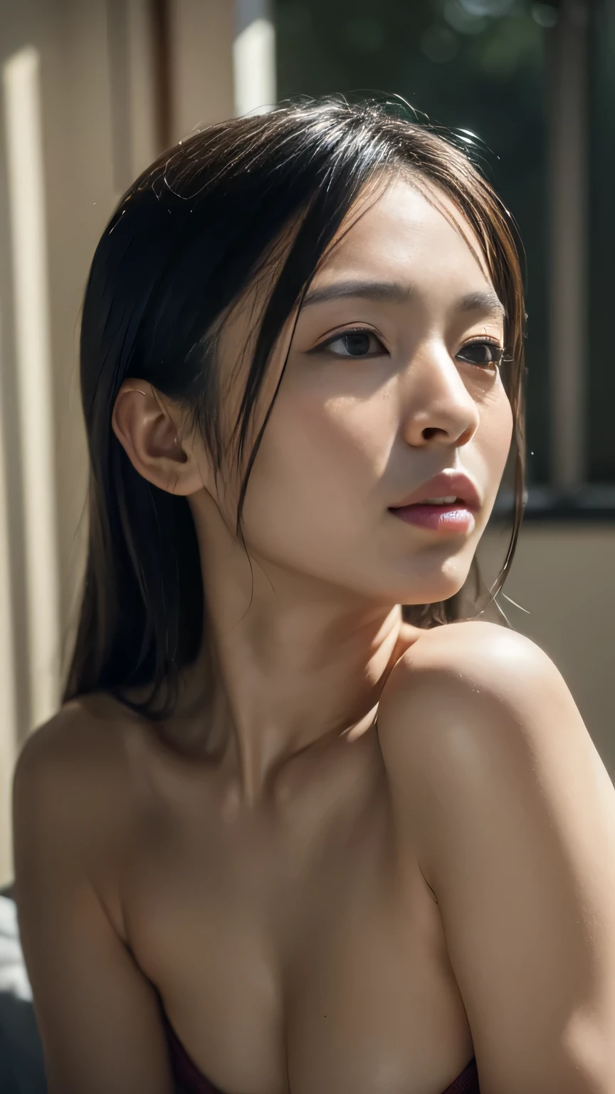 (masterpiece:1.3), (8k, Photorealistic, RAW Photos, Best image quality: 1.4), Japanese Housewife、30 years old、I'm walking towards here after shopping.、(Random Hairstyles:1.2)、Cleavage:1.2、In a luxury hotel、At a luxury villa overseas、Super detailed face、Eye on the details、double eyelid、Chest to chest、Sharp focus:1.2、Beautiful woman:1.4、Light brown hair、Highest quality、masterpiece、Ultra-high resolution、(Photorealistic:1.4)、Highly detailed and professionally lit smiles、A loose long-sleeved T-shirt、A loose long skirt、Shoulder out、thin、Serious expression、Short Hair、Watching the audience、Center the screen、Cowboy Shot、