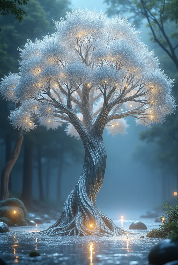 Create a silver tree