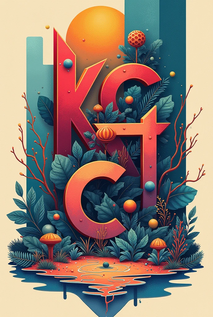 Drawing with the initials KCT  