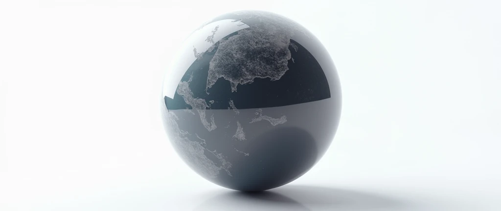 shiny 3d planet earth, but with shadows inside it white background