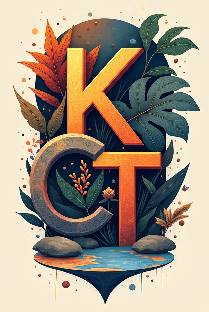 Drawing with the initials KCT  