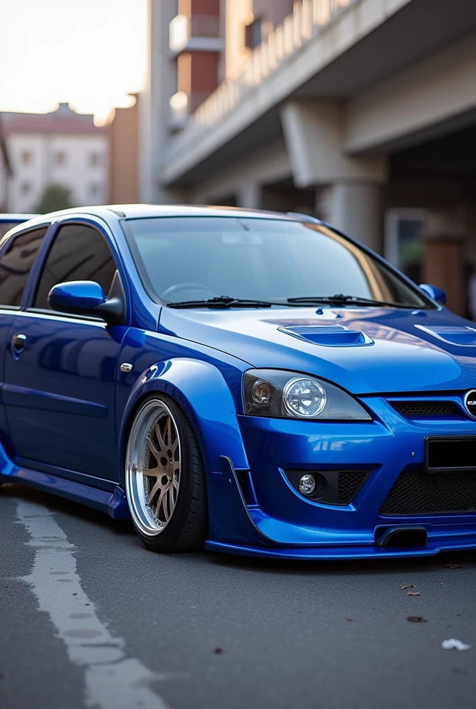 Corsa 2001 azul tuning