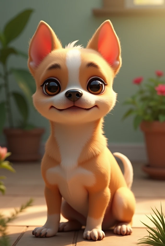 Cross between a female French bull dog and a male Chihuahua