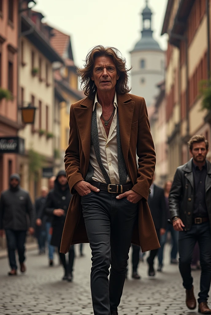 mick jagger walks in wurzburg