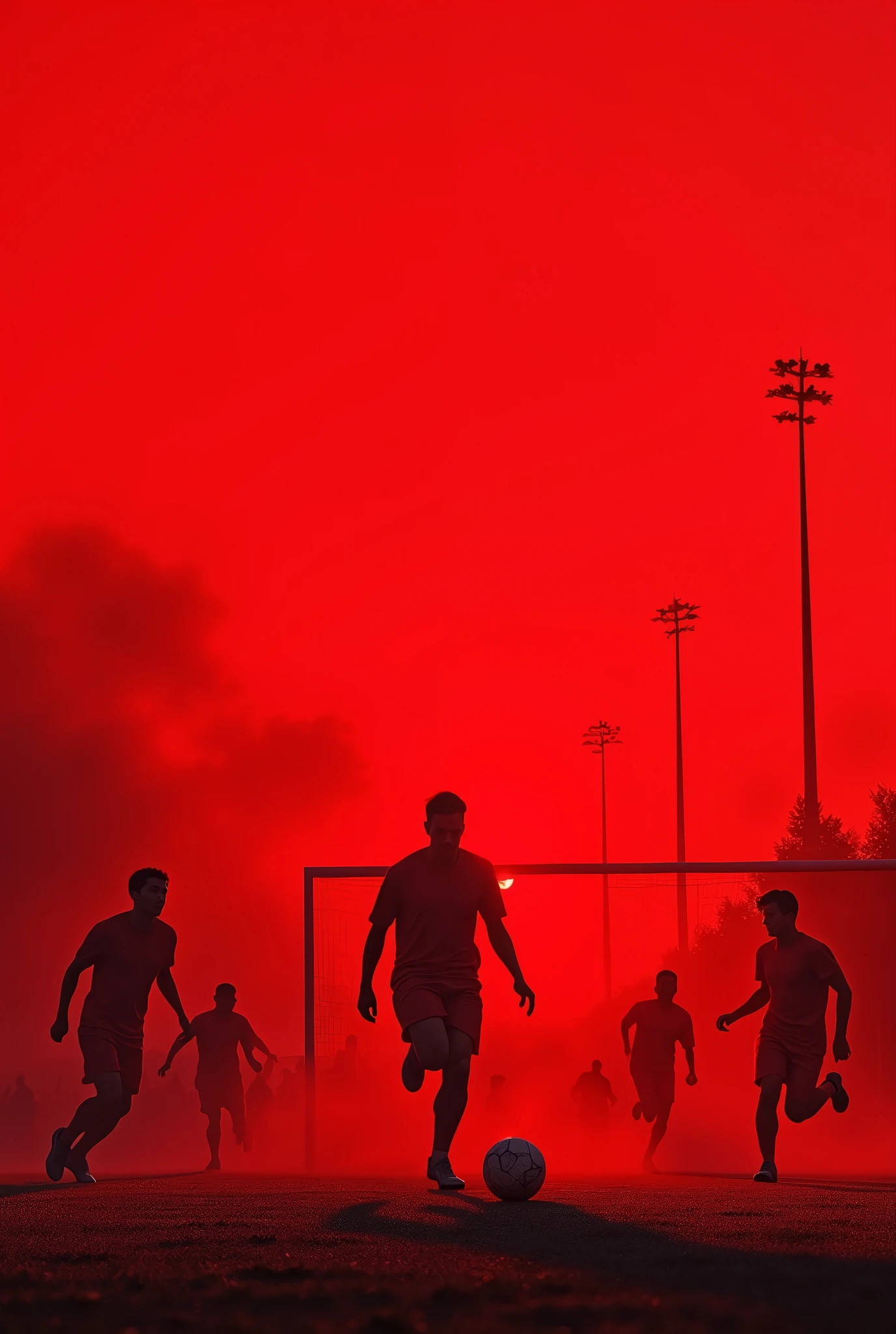 GIVE ME A RED BACKGROUND ON FOOTBALL