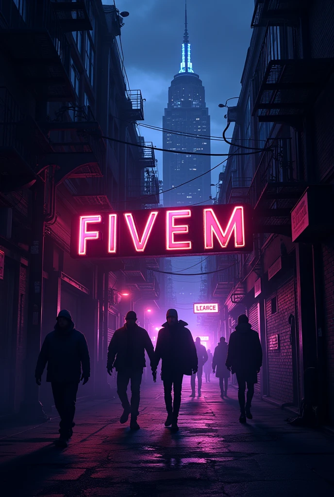 Fivem midnight crimelife that is the name that should be in the logo Logo in purple with an animation also as a discord banner make it cooler that is for you to make the logo in it MN