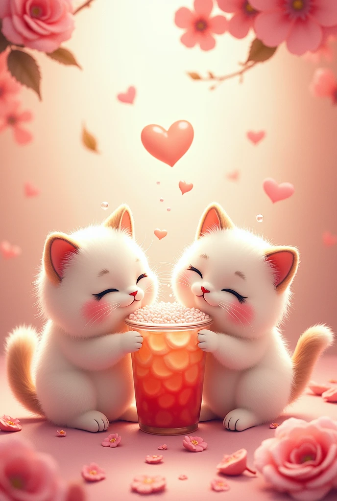Meow meow bubble tea taste of love