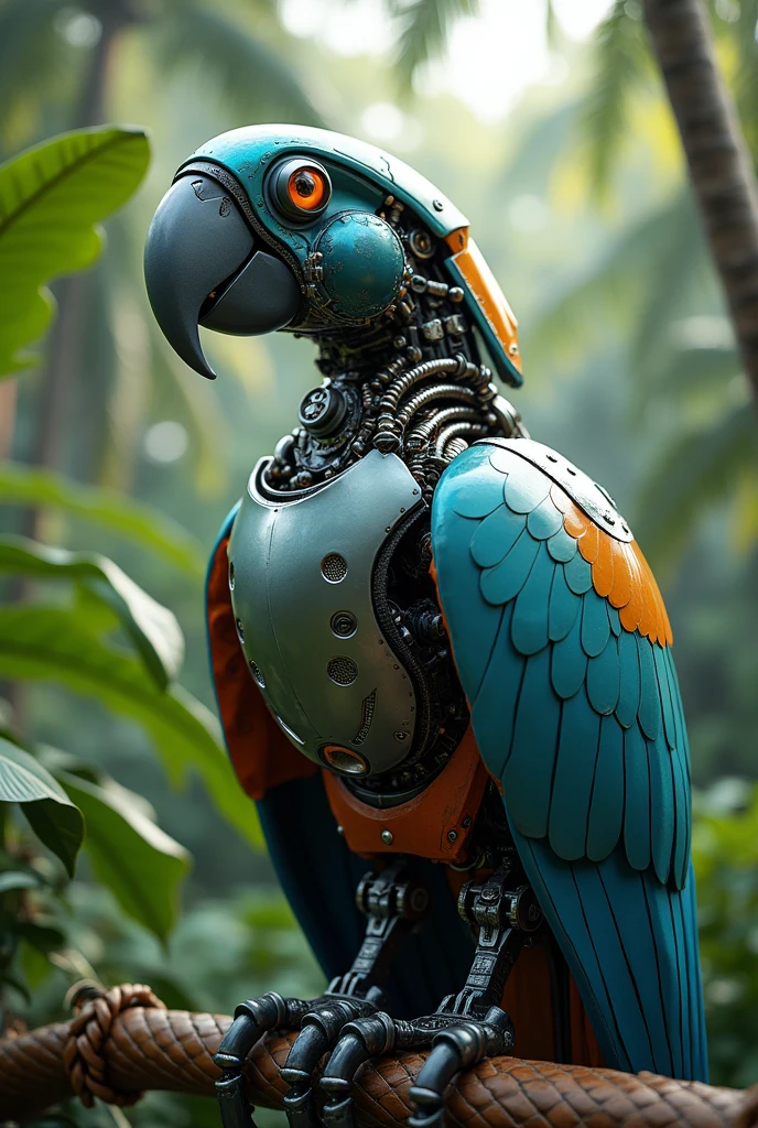 robotic macaw 
