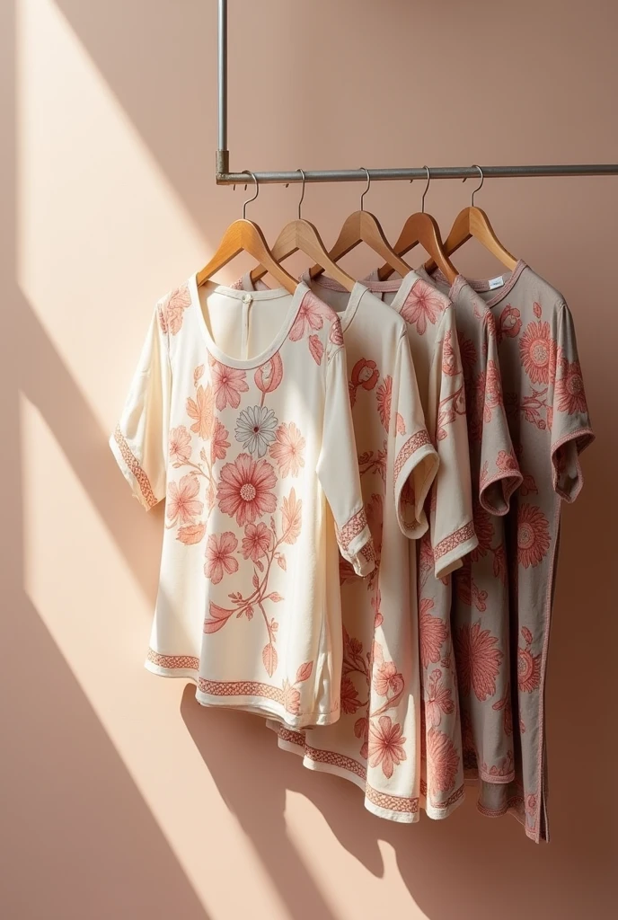 I need a main banner for an online store that features printed blouses, do not use people as models, arouse interest in the public in wanting to buy the products and curiosity in the prints and trust in the website