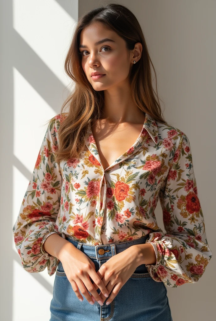 I need a main banner for an online store that sells blouses with original prints, do not use people as models, arouse interest in the public in wanting to buy the products and curiosity in the prints and trust in the website