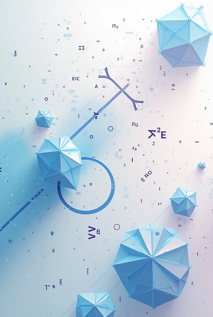 Image with mathematical symbols for group with OBMEP theme (Math Olympiad)