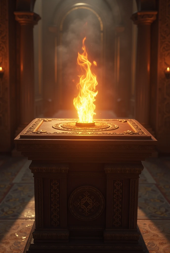 THE FIRE WILL BURN CONTINUOUSLY ON THE ALTAR. WILL NOT GO OFF
