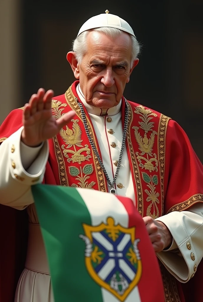 Pope Benedict, Fluminense, Blessing, bandeira do Fluminense