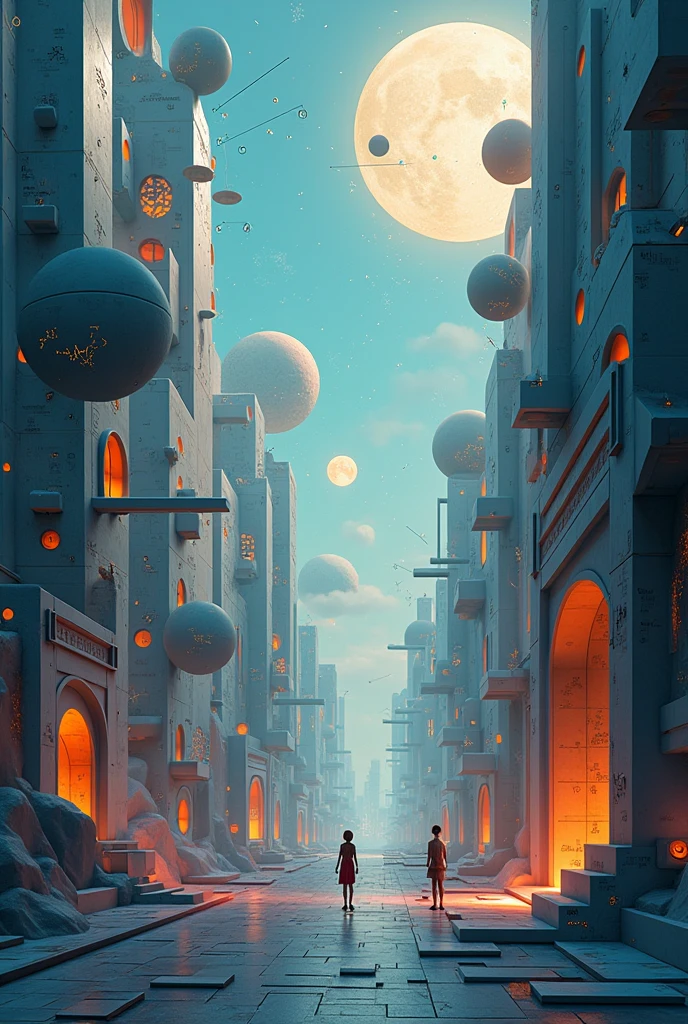 Image without people with a math olympiad theme