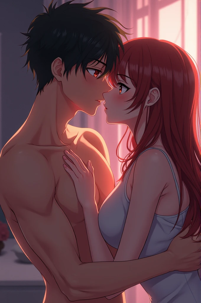 An anime with a hentai and eechi scene between an anime boy and his sister