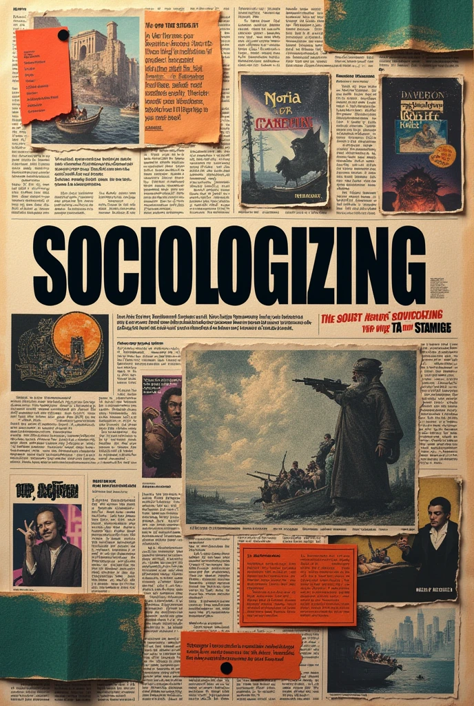 A newspaper cover with the name "sociologizing"
